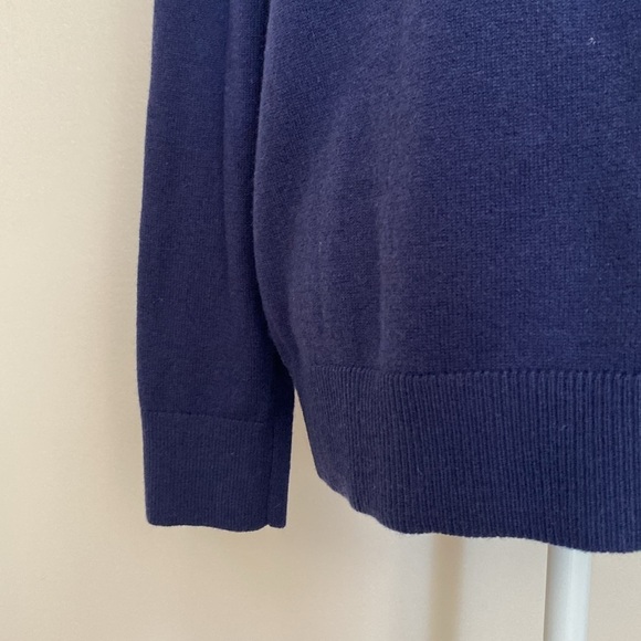 Banana Republic navy blue collared knit sweater - Picture 7 of 11